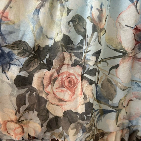 Baltic Born Amalfi Rose Chiffon Maxi Dress 
Size: Medium 
EUC (No Flaws) - Picture 14 of 16